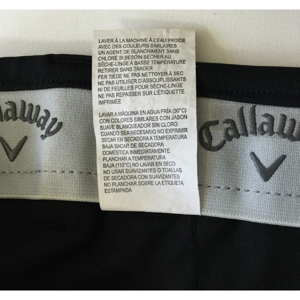 Callaway Golf Pants Mens 34x30 Black Performance Stretch Flat Front Casual - Picture 4 of 11